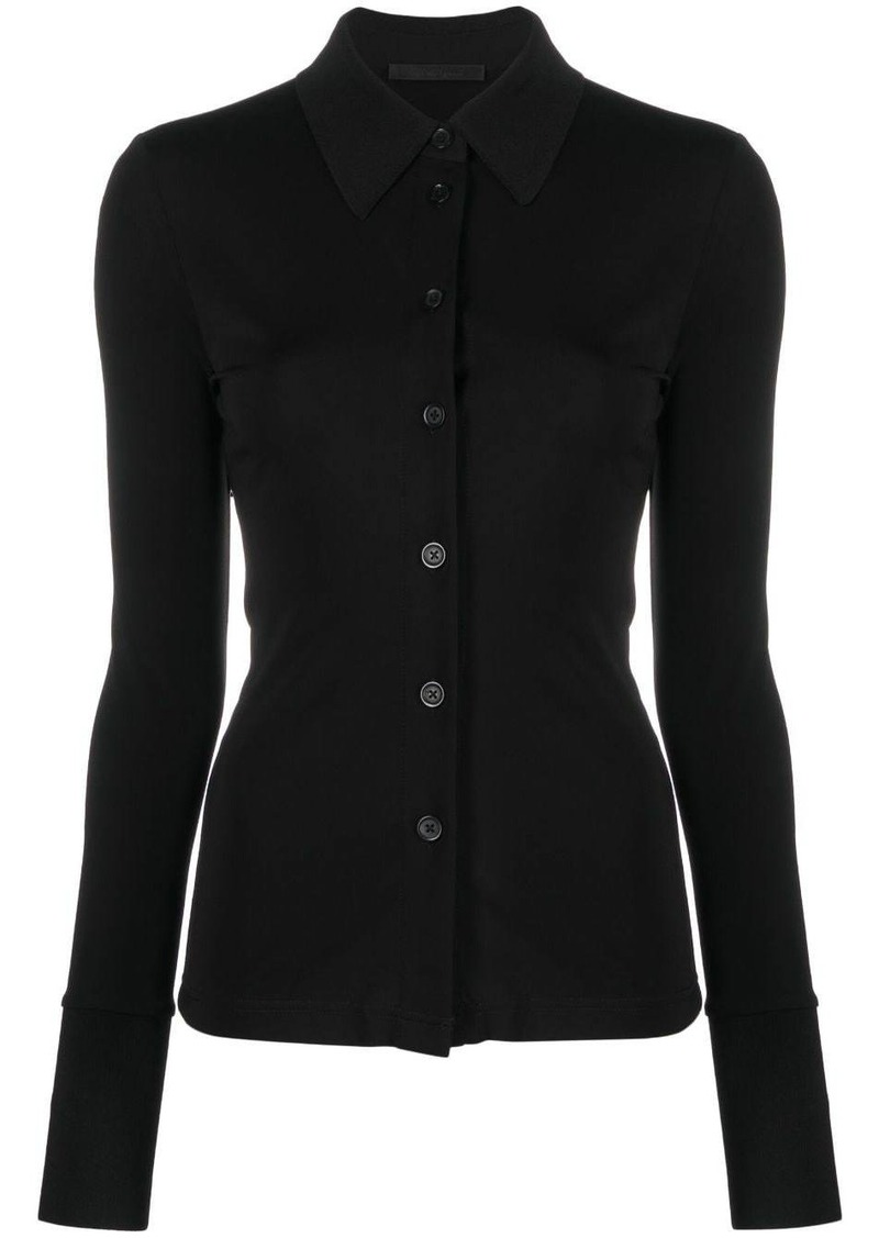 Helmut Lang pointed-flat collar shirt