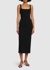 Helmut Lang Ponte Stretch Tech Midi Dress