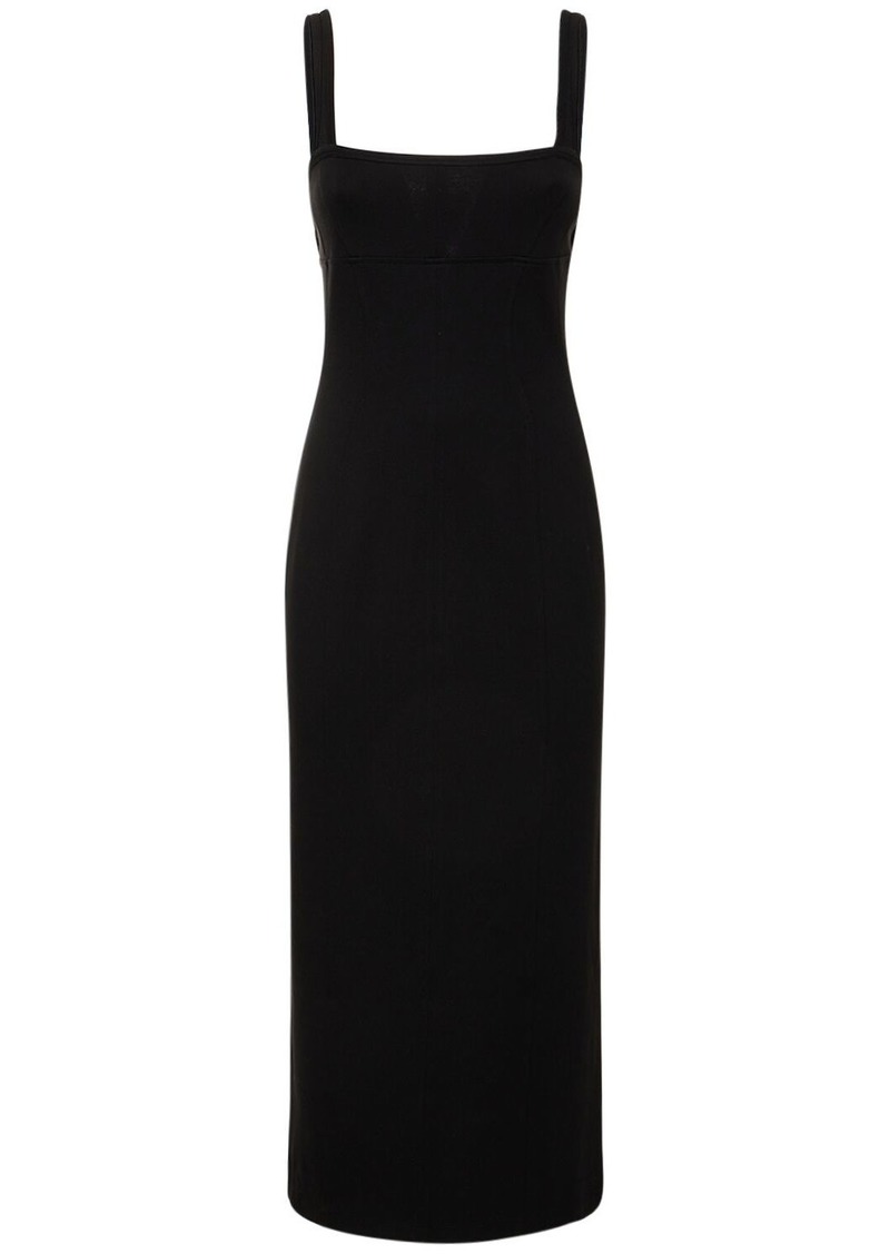 Helmut Lang Ponte Stretch Tech Midi Dress