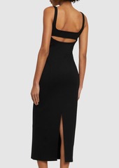 Helmut Lang Ponte Stretch Tech Midi Dress