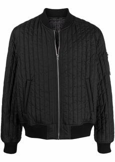 Helmut Lang quilted zip-up bomber jacket