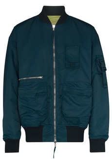 Helmut Lang reversible zip-up bomber jacket