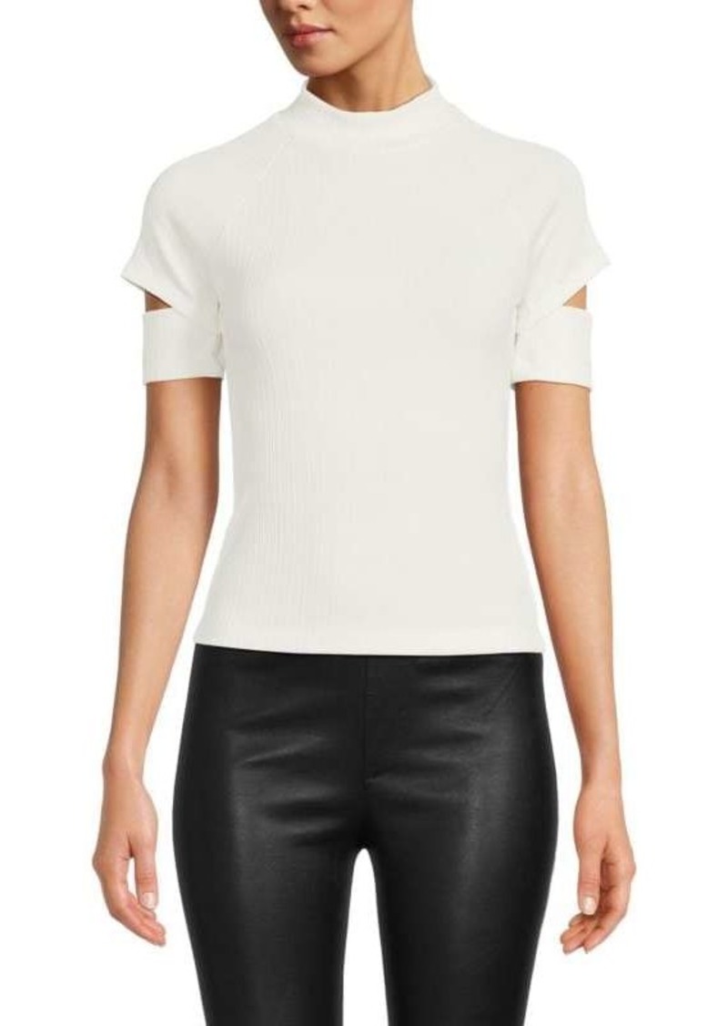 Helmut Lang Ribbed Cut Out Top