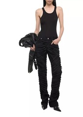 Helmut Lang Ribbon Worker Mid-Rise Straight Jeans