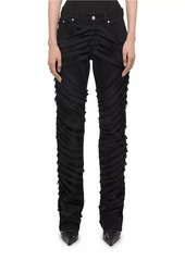 Helmut Lang Ribbon Worker Mid-Rise Straight Jeans