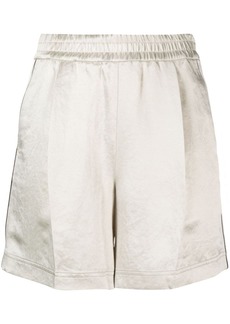 Helmut Lang satin-finish cotton shorts