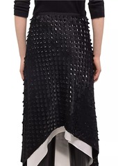 Helmut Lang Scarf-Hem Cut-Out Skirt