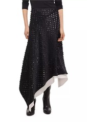 Helmut Lang Scarf-Hem Cut-Out Skirt