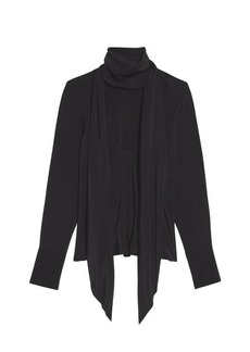 Helmut Lang Silk Scarf Top