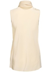 Helmut Lang Silk Tank Top W/scarf