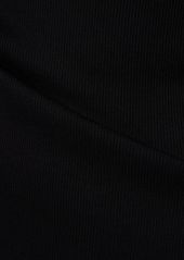 Helmut Lang Slash Cotton Jersey Cutout Top