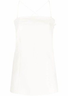 Helmut Lang Slip zip-up square-neck tank top