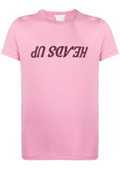 Helmut Lang slogan-print cotton T-shirt