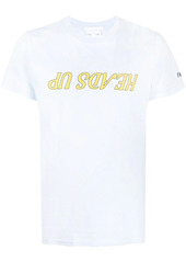 Helmut Lang slogan-print cotton T-shirt