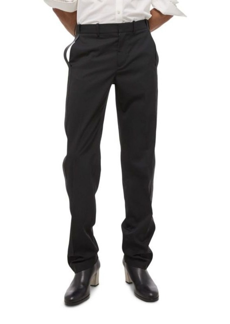 Helmut Lang Straight Leg Virgin Wool Trousers