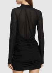 Helmut Lang Stretch Jersey Mini Dress