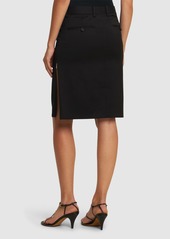 Helmut Lang Tailored Wool Midi Skirt