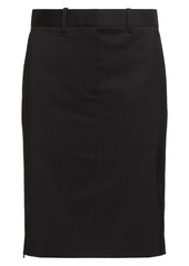 Helmut Lang Tailored Wool Midi Skirt