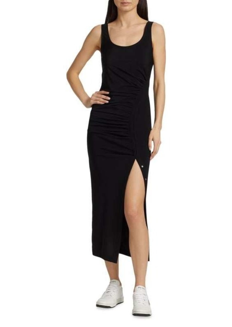 Helmut Lang Twist Tank Ruched Midi Dress