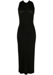 Helmut Lang twisted-racerback lightweight midi dress