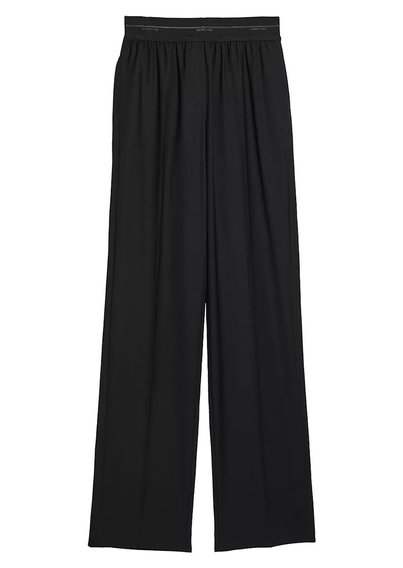 Helmut Lang Virgin Wool Mid-Rise Straight-Leg Pants