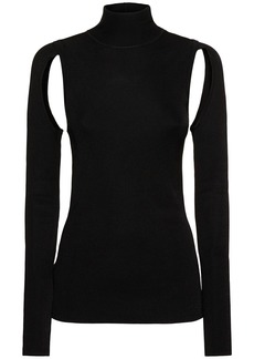 Helmut Lang Viscose Knit Turtleneck