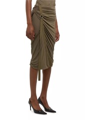 Helmut Lang Wind Ruched Adjustable Skirt