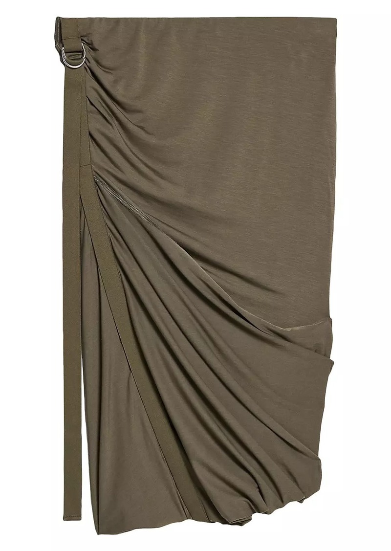 Helmut Lang Wind Ruched Adjustable Skirt