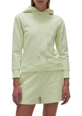 Helmut Lang Embroidered Fitted Hoodie in Electric Green at Nordstrom