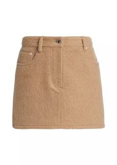 Helmut Lang Wool A-Line Mini Skirt