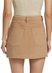 Helmut Lang Wool A-Line Mini Skirt