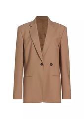Helmut Lang Wool-Blend Double-Breasted Blazer