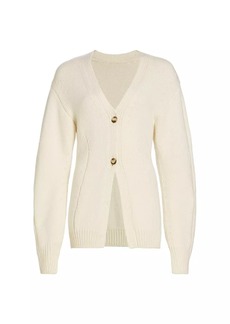 Helmut Lang Wool-Blend Fitted Cardigan