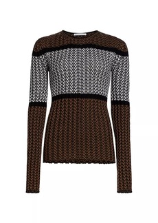 Helmut Lang Wool Geometric Sweater
