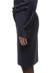 Helmut Lang Wool Pencil Skirt