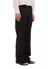 Helmut Lang Wool Relaxed Straight-Leg Trousers