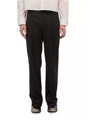 Helmut Lang Wool Relaxed Straight-Leg Trousers