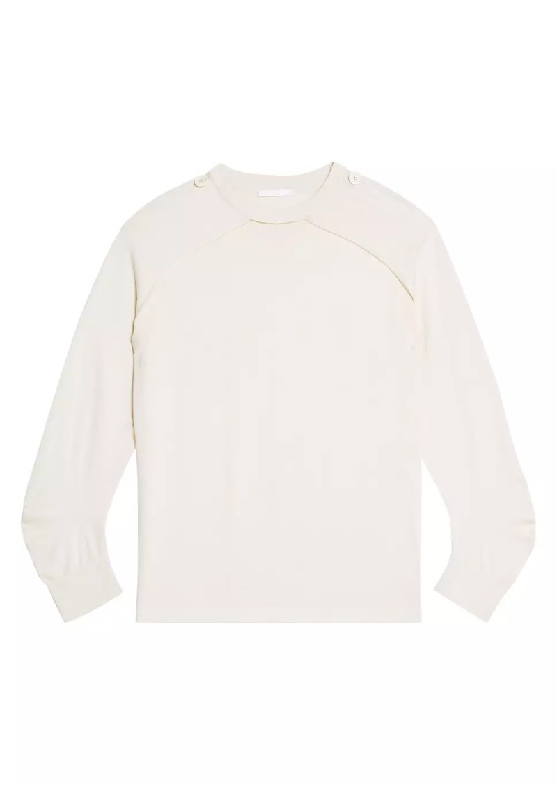 Helmut Lang Wool-Silk Convertible Sweater