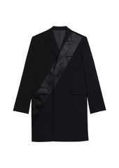 Helmut Lang Wool Tuxedo Car Coat