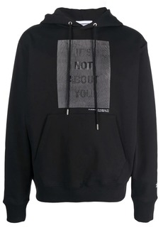 Helmut Lang x Hank Willis slogan-print hoodie