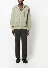 Helmut Lang zip-up drawstring hoodie