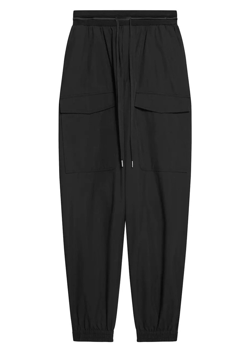 Helmut Lang Zoot Drawstring Tapered Pants