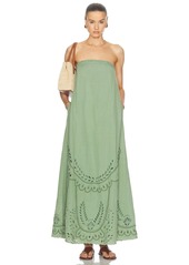 HEMANT AND NANDITA Alya Strapless Long Dress