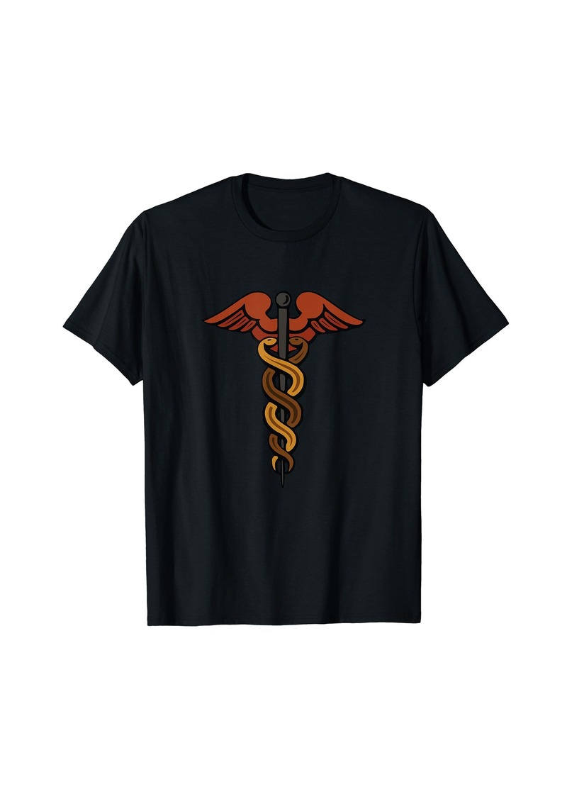 Caduceus Hermes T Shirt Son of Zeus God Greek Mythology Tee