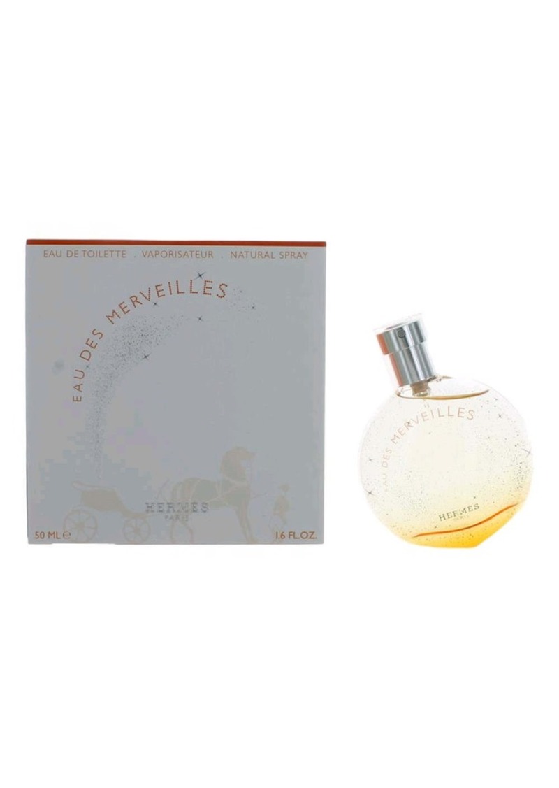 Eau Des Merveilles by Hermes, 1.6 oz Eau De Toilette Spray for Women