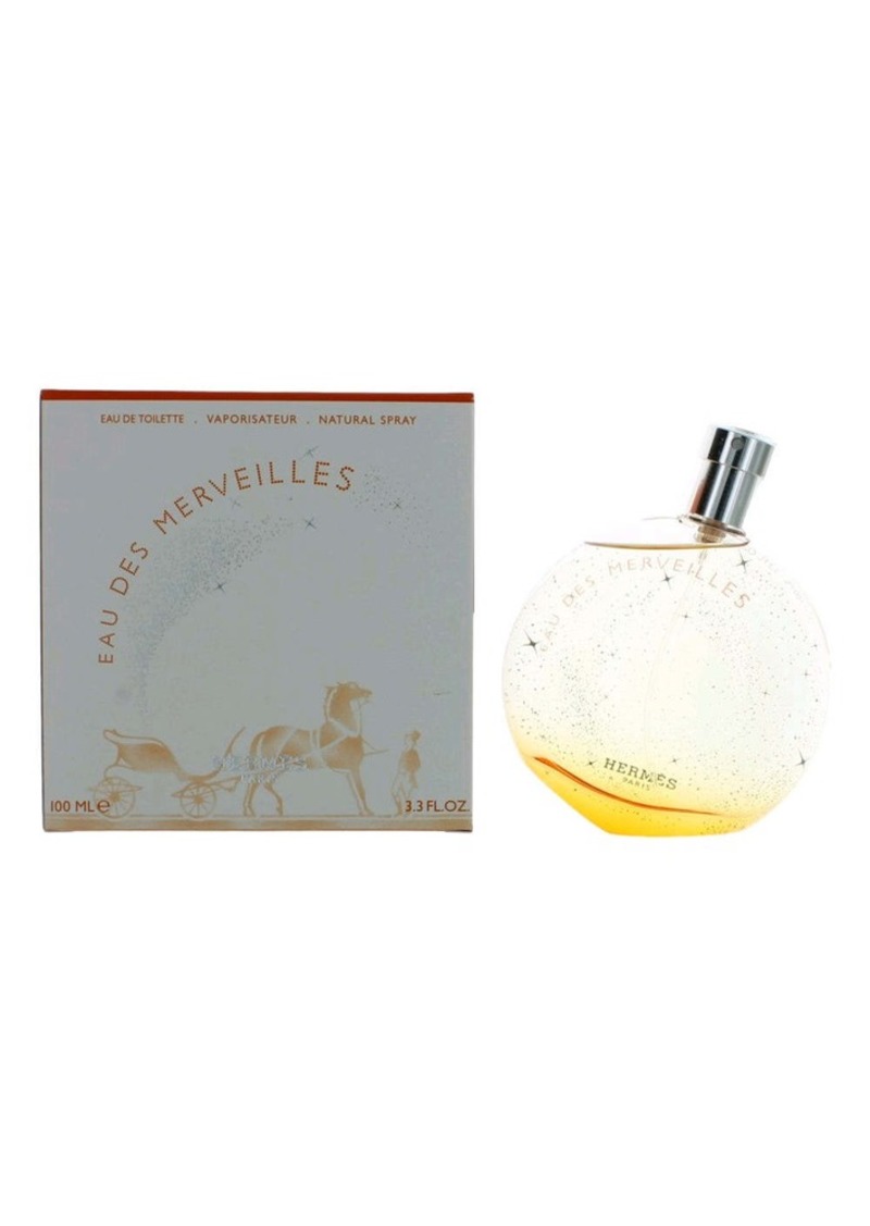 Eau Des Merveilles by Hermes, 3.3 oz Eau De Toilette Spray for Women