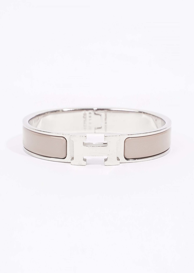 Hermes Clic H Bracelet Silver Enamel Pm