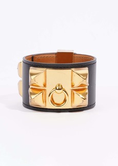Hermes Collier De Chien Bracelet Goatskin Leather Small