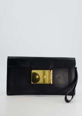 Hermes Hermès Goodluck Clutch Bag In Tadelakt Leather With Gold Hardware