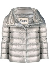 Herno cropped zip-up jacket